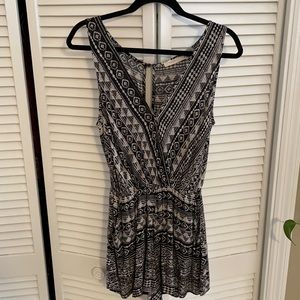 Black and white romper